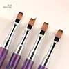 1PC Gel Brush Oval & Flat UV Gel Nail Art Brush Professional Design Brushes Salon Home DIY Manicure 4