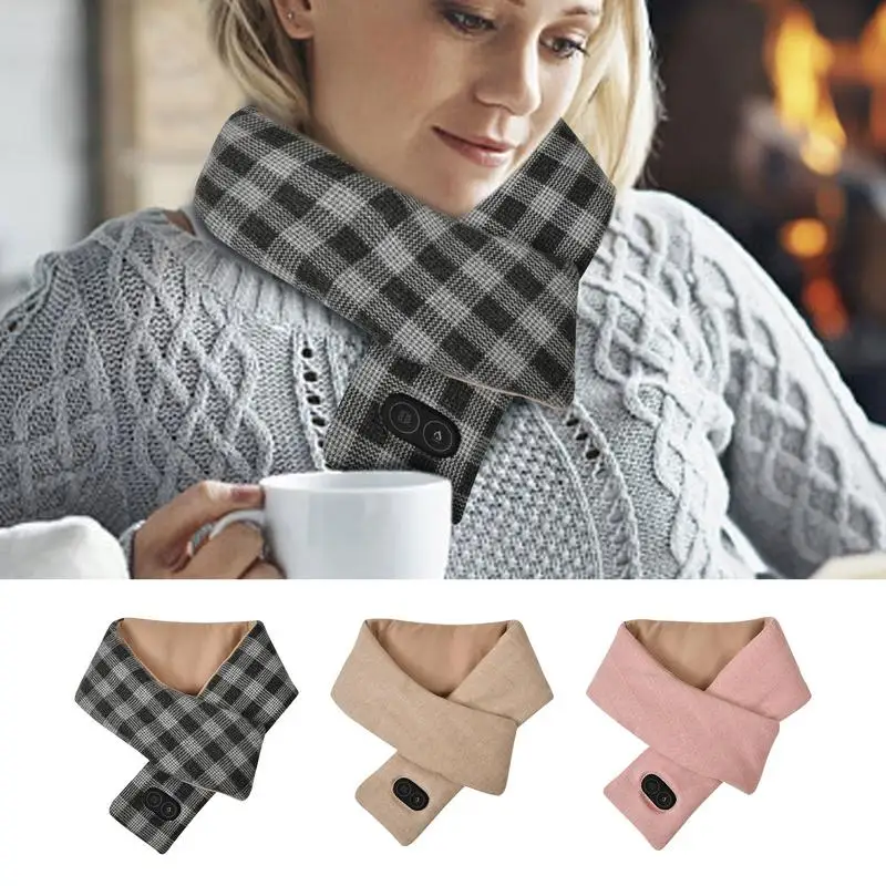 

Heated Scarf Electric Warm Scarf 3 Heating Levels Rechargeable Heated Neck Warmer For Women And Men Ideal For Outdoor Activities