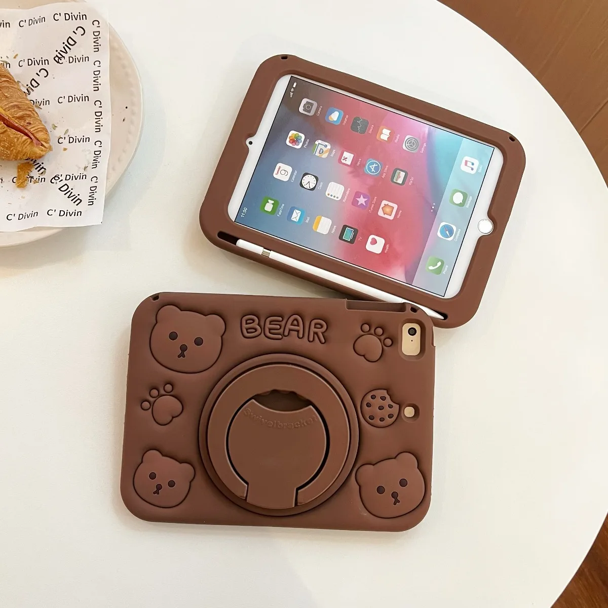 Cute Cartoon Silicone Tablet Protective Case