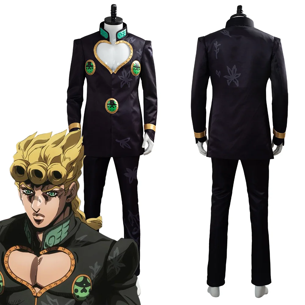 

JoJo's Bizarre Adventure Golden Wind Giorno Giovanna Cosplay Costume Outfits Halloween Carnival Suit