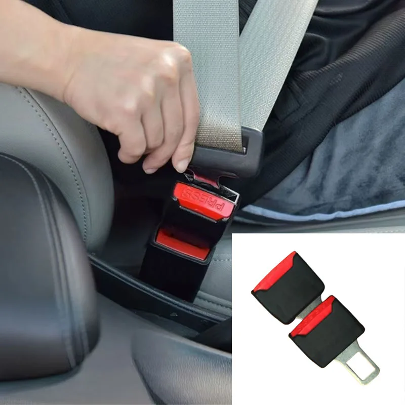 Car Seat Belt Clip Extension 1pcs Car Seat Belt Clip Safety Buckle Extension Socket Extender Padding Plug for Toyota Ford BMW