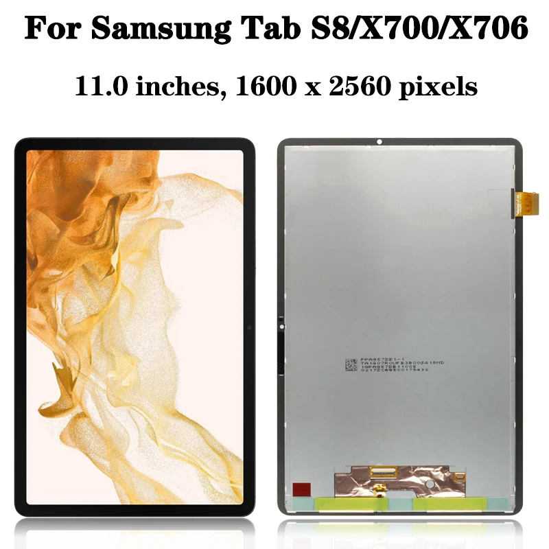 11.0 inches For Samsung Tab S8 SM-X700 Display+Touch Screen Digitizer Assembly For Samsung Tab S8 SM-X706 Screen android tablet touch screen panel android tablet display