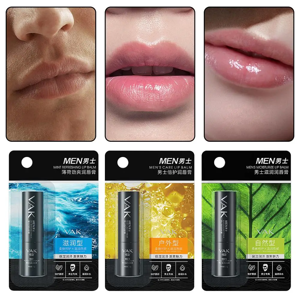 

Men's Lip Balm Long Lasting Hydrating Lip Balm Prevent Dryness & Chapping Easy Glide Formula for Full Coverage P5L4