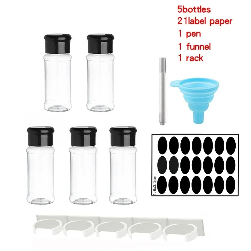 Versatile Spice Jar Set - Seasoning and Condiment Organizer