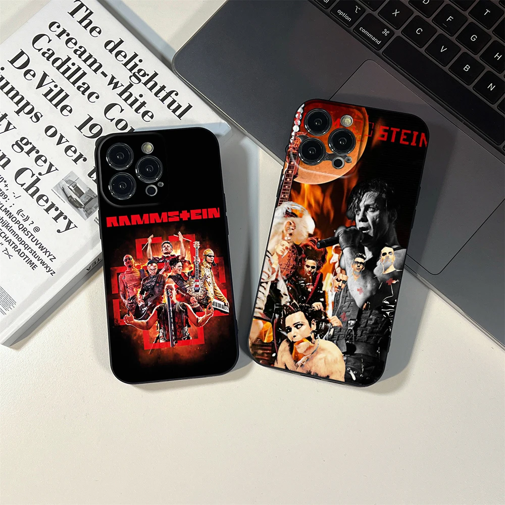 Per Iphone 15 A Rammste Music Band Flag Heavy Metal Singer Rock Phone Case Per Iphone 15 14 13 12 Pro Xr Xs Max 15 Plus Cover