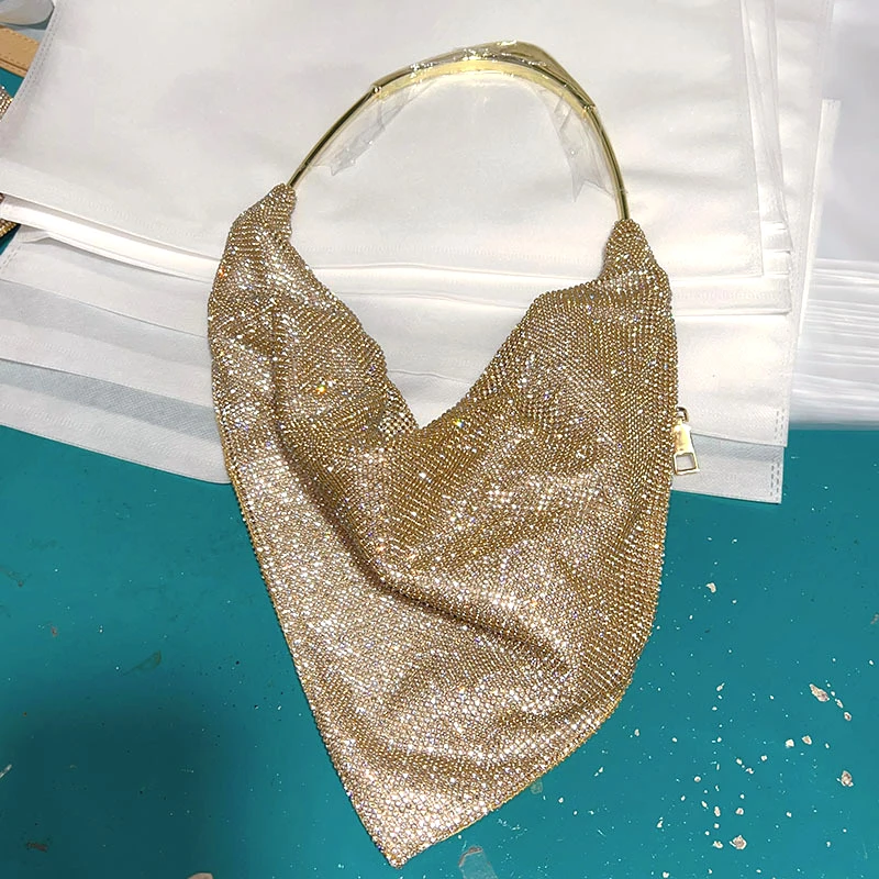 thumbnail image 1 of Bolso de mano con lentejuelas suaves y asa para mujer, bolso de mano brillante para fiesta de noche, boda, bolso de diseñador, bolso de hombro para mujer, 1 of 5