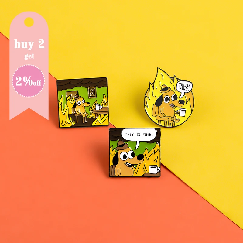 Playful Dog Enamel Pin - Whimsical Cartoon Brooch