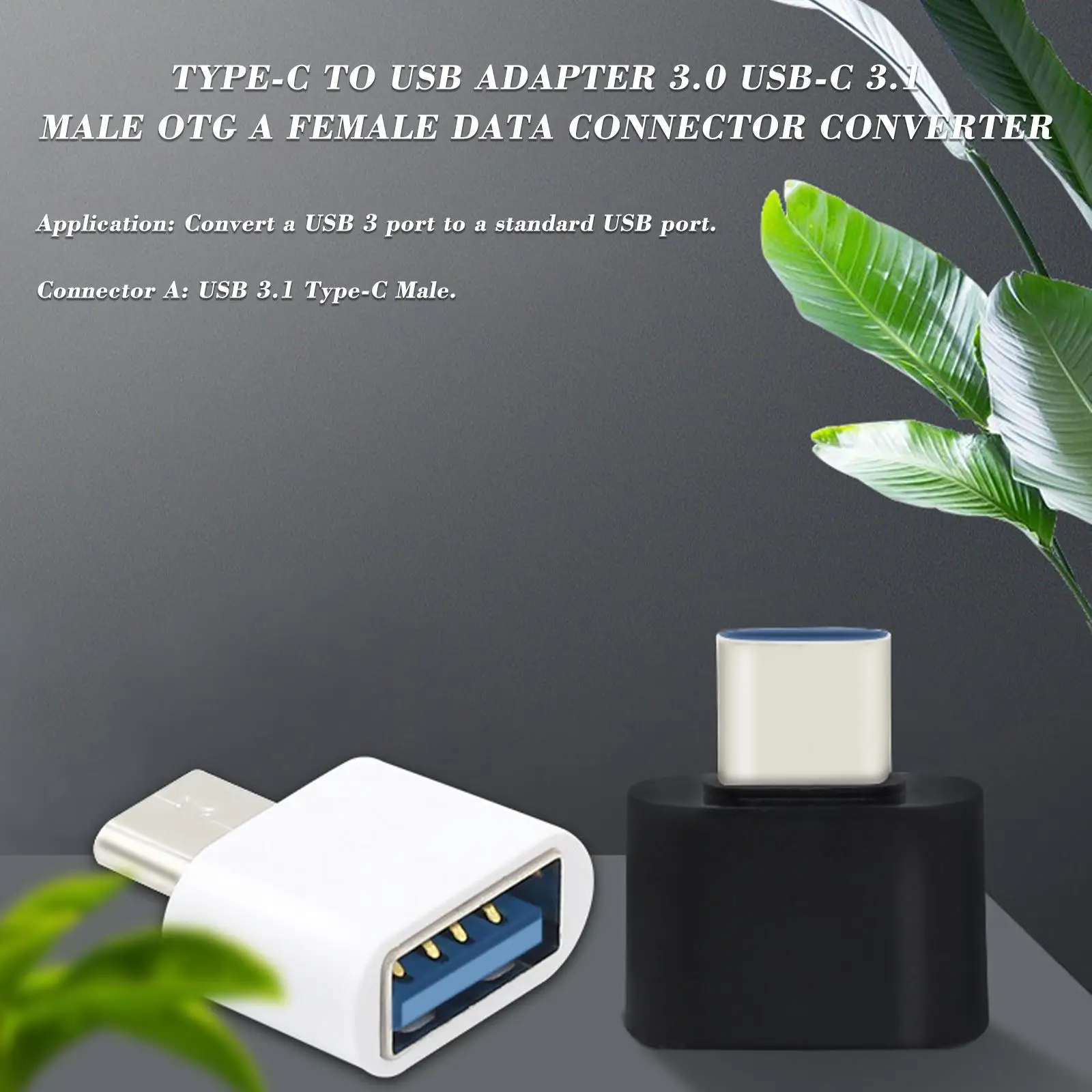 USB To Type C OTG Adapter USB-C Male To Micro Type-c Female Converter for Macbook S20 USBC