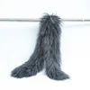 130CM European Fashion Ladies Mongolian Lamb Fur Genuine Tibetan Sheep Fur Scarf 4