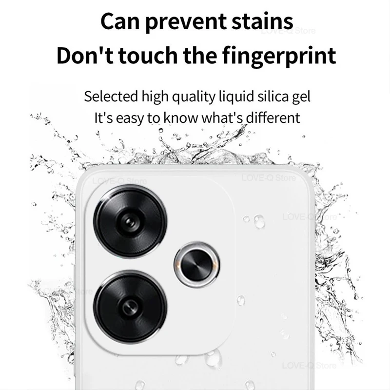 Luxury Liquid Silicone Shockproof Soft Phone Case - Elegant Design