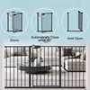 Triple Lock Door Walk Through Swinging Self Closing Security Ferrous Metal Dog Pet Small Dog Cat Suitable for Stairs Doorway 5
