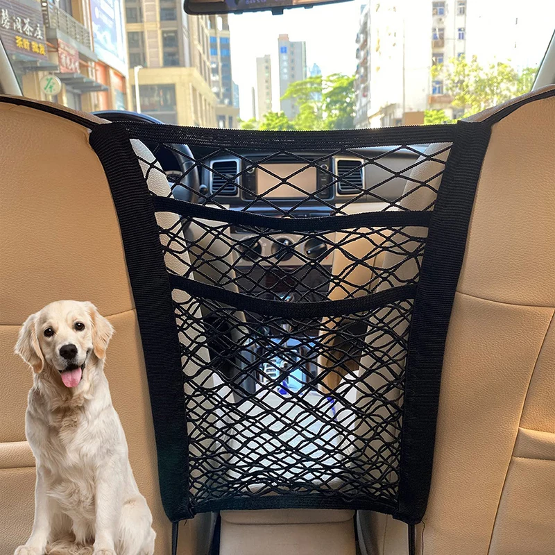 Car Net Organizer Standard Between Seat Mesh Storage Net With Pockets ...