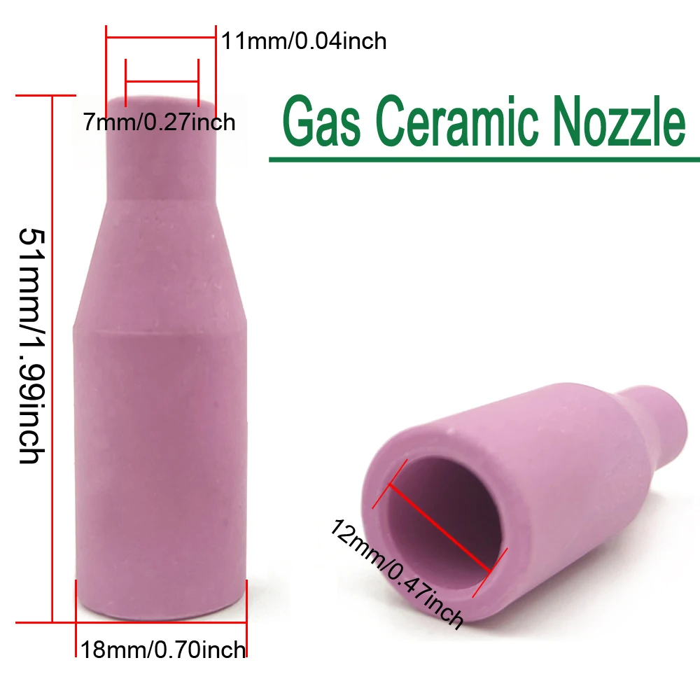 Welding Torch Ceramic Nozzle Cups 14Pcs/Lot MB-15AK Welding Torch Consumables 0.6-1.2mm Contact Tips Gas Ceramic Nozzle 15AK MIG MAG Welding Torch