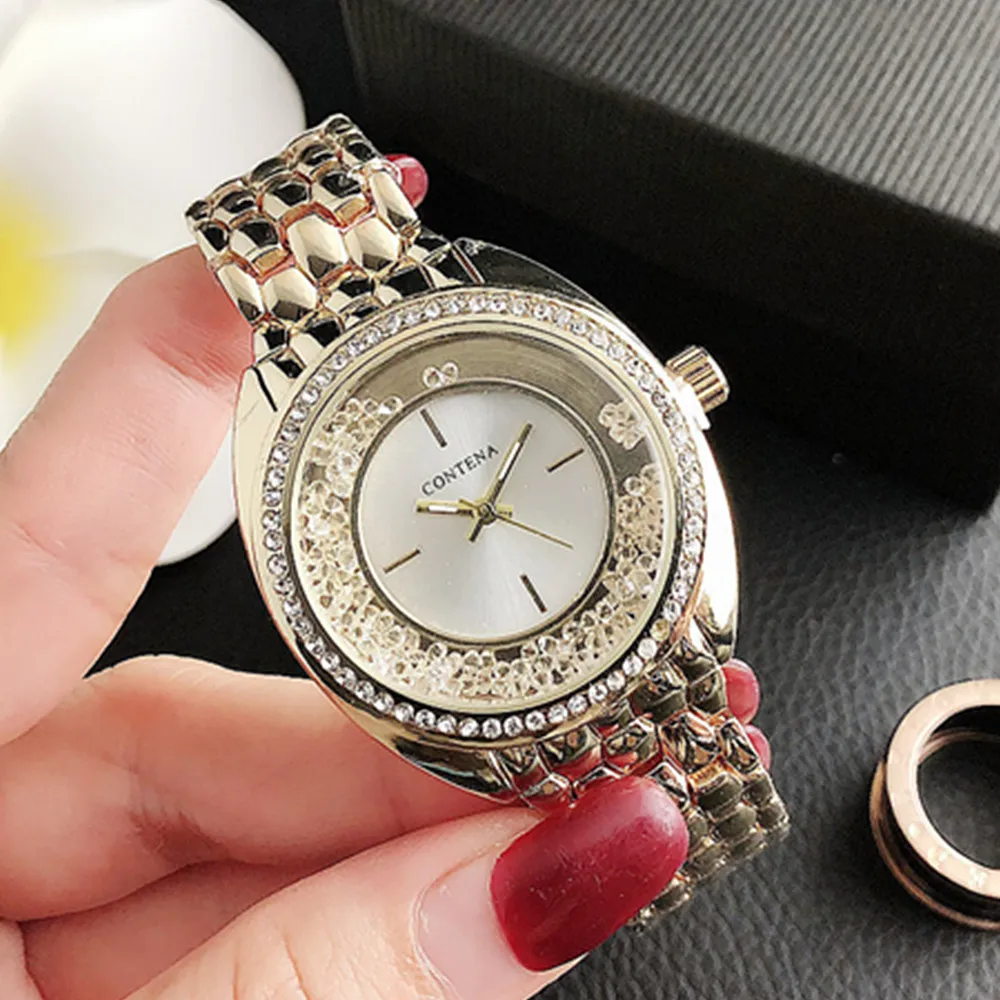 Luxury Rhinestone Rose Gold Women Watches Top Brand Stainless Steel Ladies Quartz Wristwatches Fashion Watches Women Reloj Mujer 3