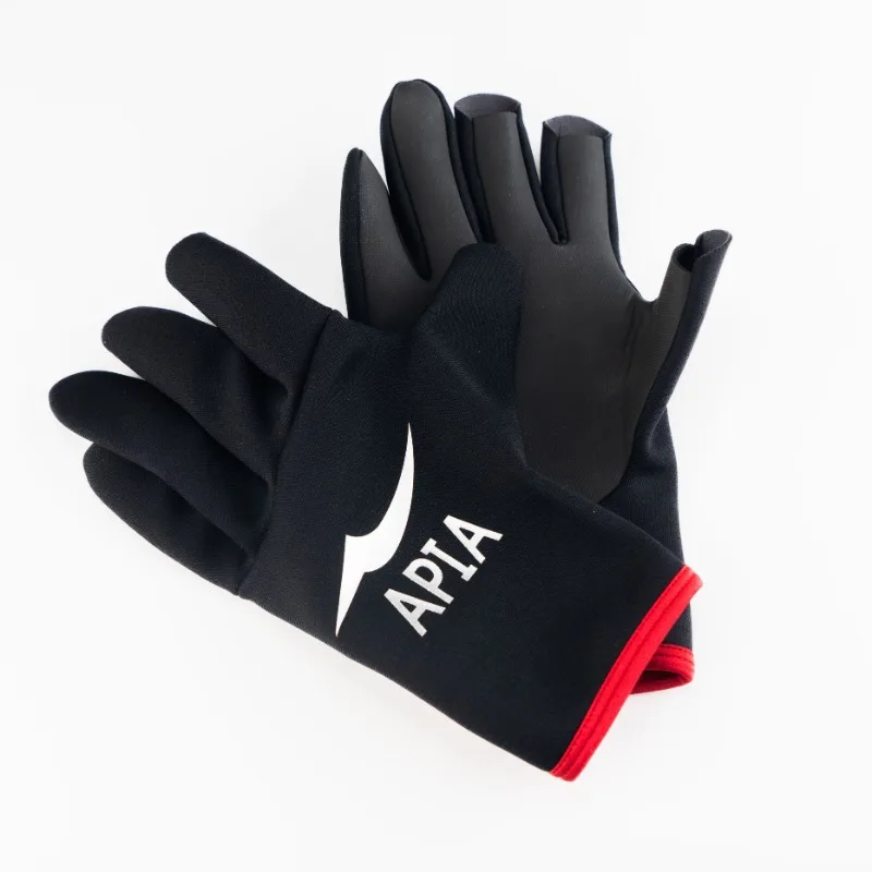 APIA Fishing Gloves for Men Three Fingers Cut Glove Warm Outdoor Gloves Autumn and Winter