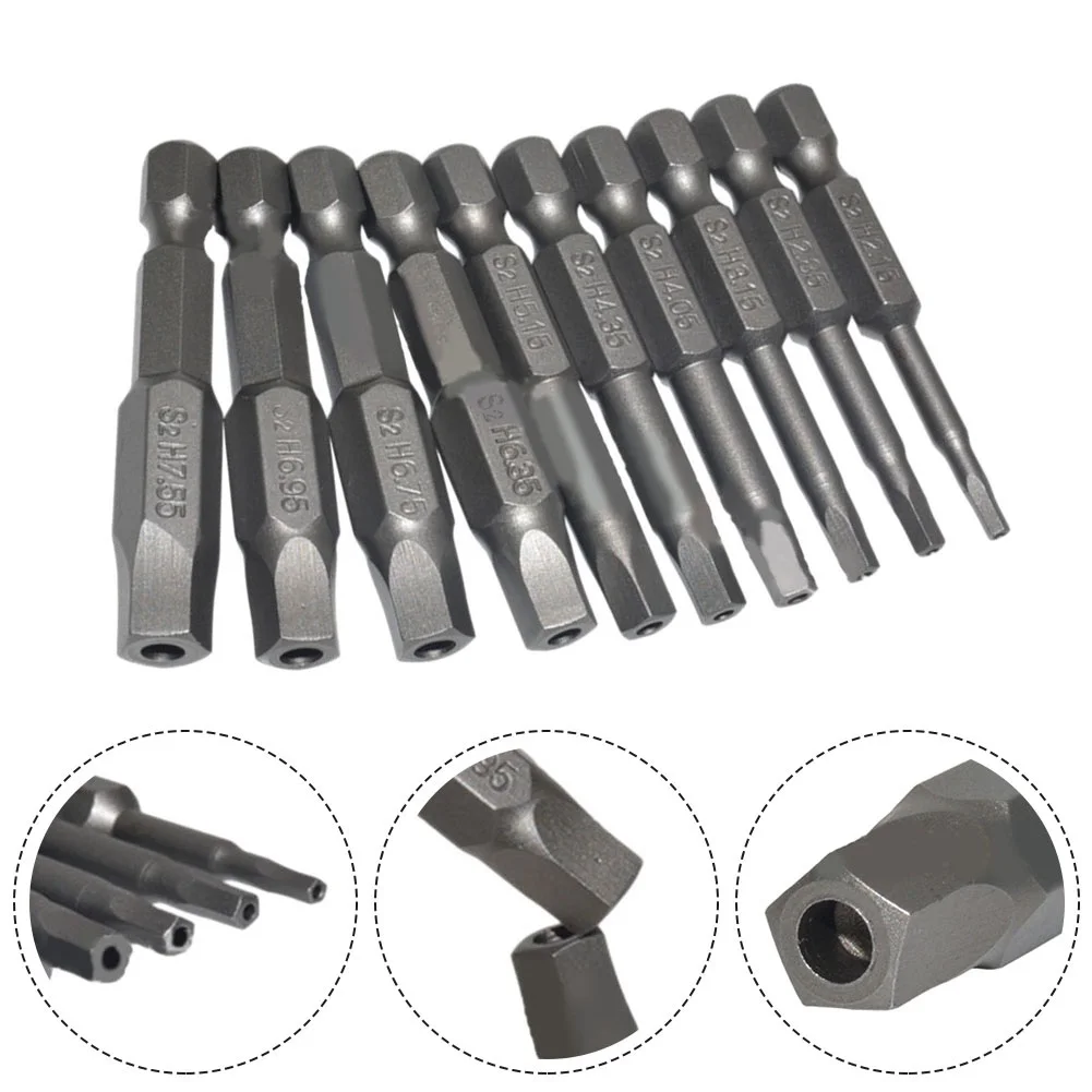 

Screwdriver Bits 10pcs Magnetic Head 50mm Torx Screwdriver Bit Set For Electric Screwdriver Drill Screwdriver Bits Hand Tools