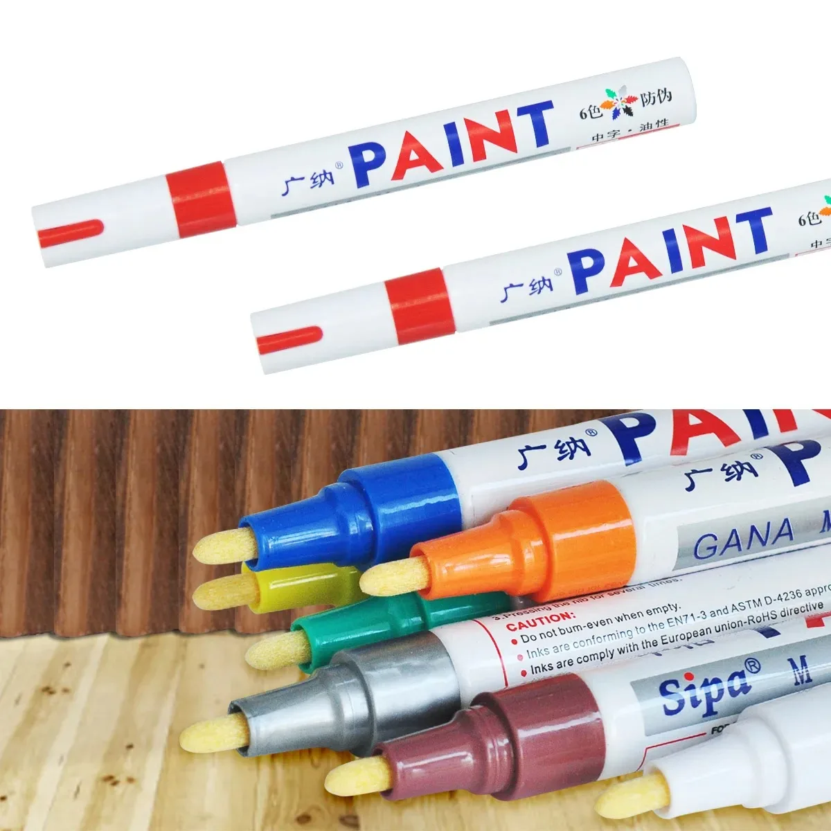 Lack Reiniger Auto Rad Reifen Fettige Malerei Stift Auto Gummi Reifen Poliert Metall Permanent Marker Graffiti Touch Scratch Nass Wachs – Detail 5