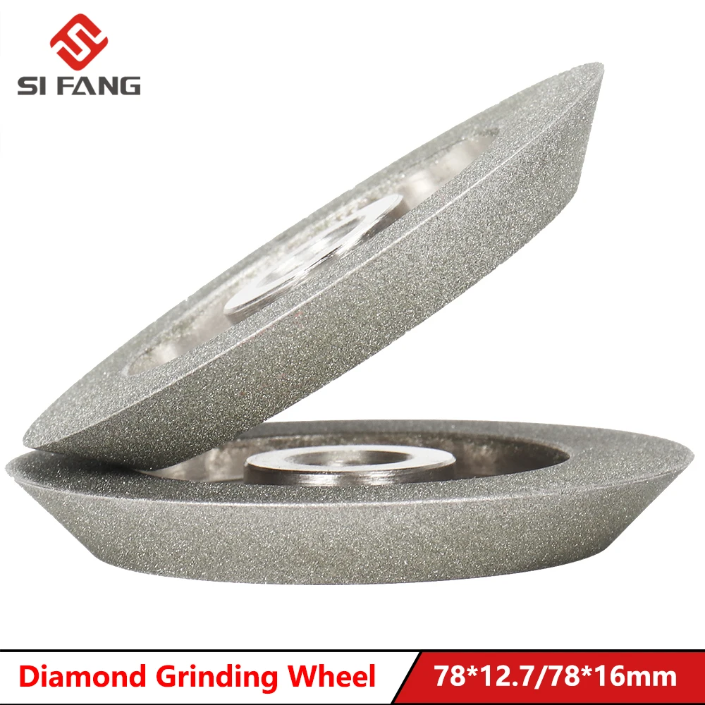 78 mm galvanisierte Diamant-Schleifscheibe, Spitzer, Schleifscheibe, 45-Grad-Winkelschneider, Schleifer, Fräser-Werkzeug