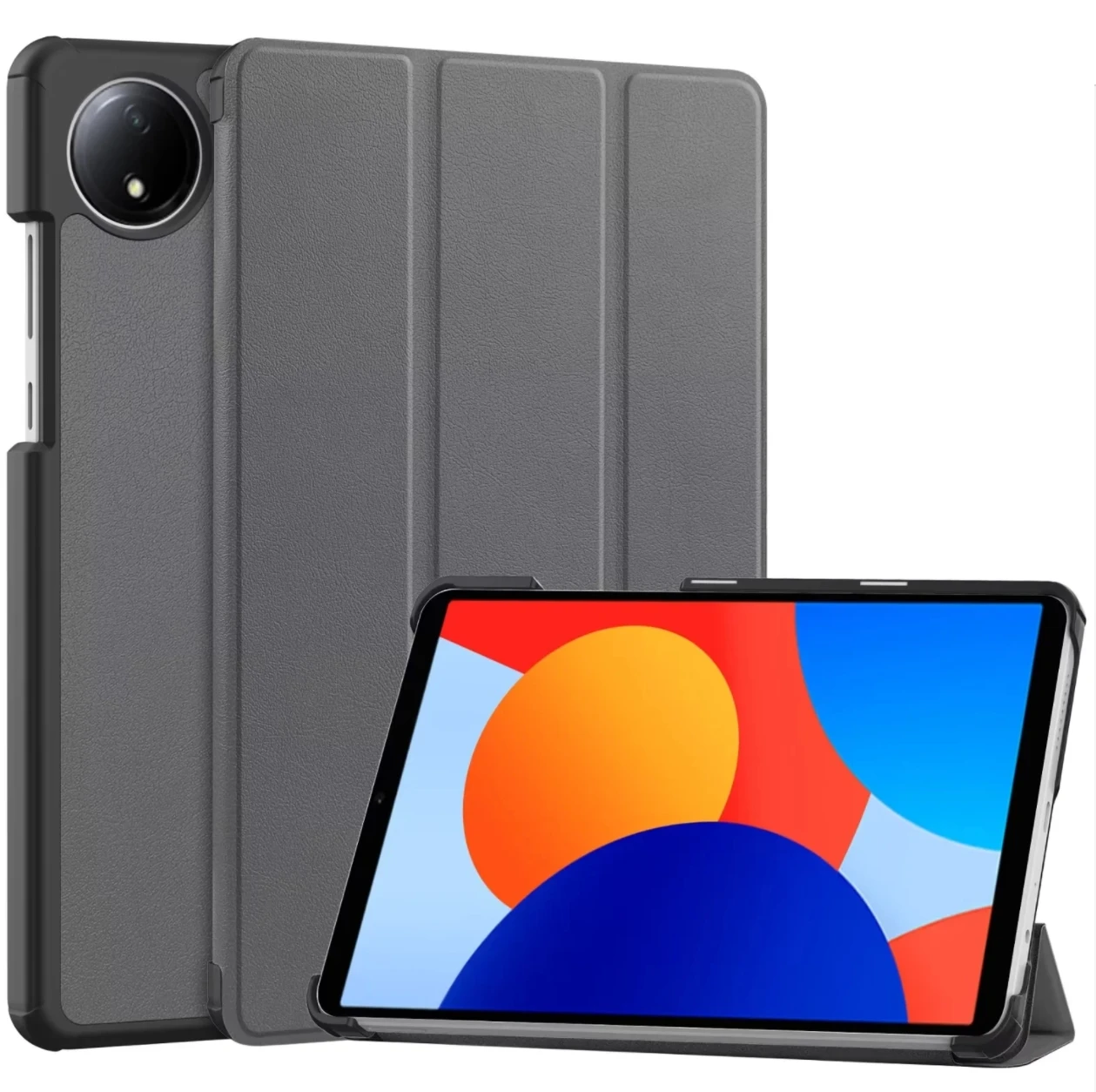 Sleek Magnetic Trifold PU Leather Stand Cover