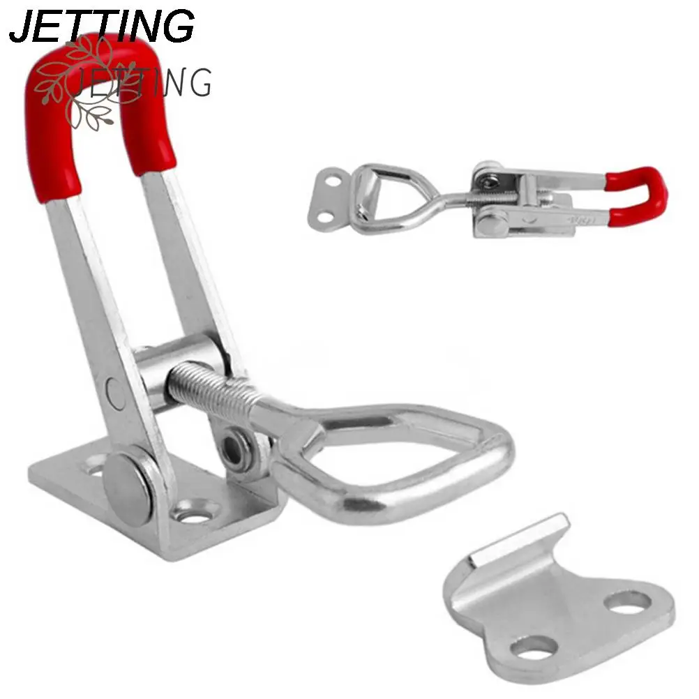 Toolbox Case Metal Toggle Latch Catch Clasp 90kg Quick Release Clamp Anti-Slip Push Pull Toggle Clamp Tools Adjustable Toggle Latches