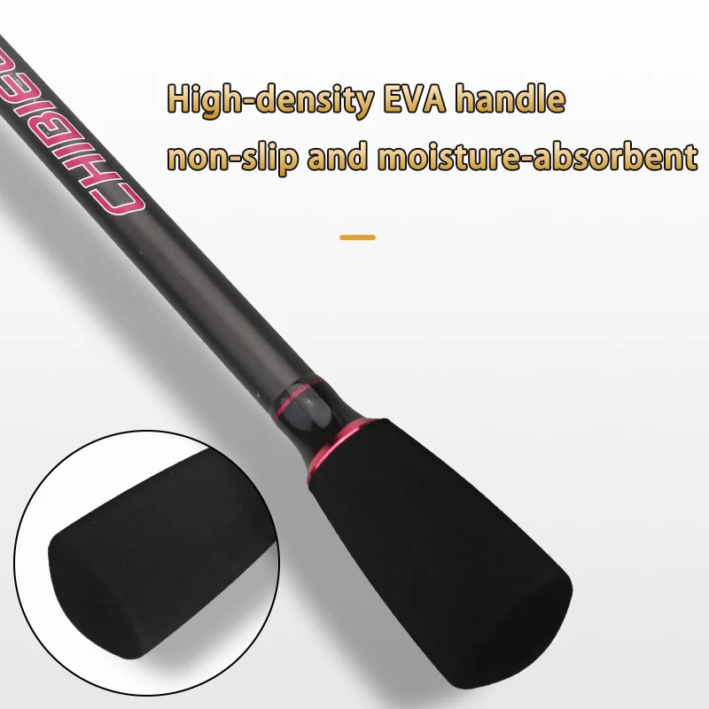 7ft7.6ft ML/M solid tip 5-section portable travel rod Carbon fiber fishing rod spinning rod/bait casting Lightweight