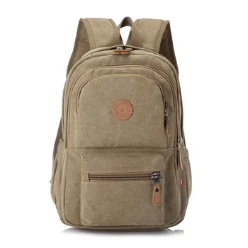 Zaino alla moda versione coreana Zaino in tela casual Borsa da scuola per computer da viaggio unisex Zaino per studenti retrò di grande capacità