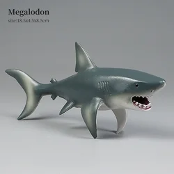 Simulation Sea Life Animal Figures - Megalodon & Tiger Shark Educational Toys (Ocean - 1)