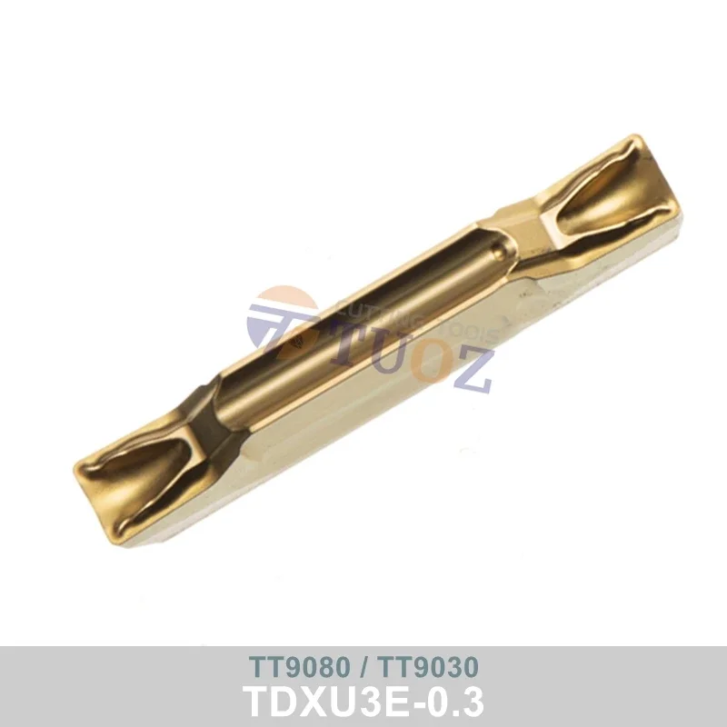100% Оригинальные фрезерные Вставки TT9080 TT9030 3 мм, фрезерные вставки TDXU 3E-0.3 R0.3, токарный станок с шлицевыми лезвиями, режущий инструмент