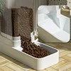 Auto Food Feeder Dispenser Dog Cat Bowl Transparent Pet Food Storage Dispenser Container Puppy Kitten Accessories 4