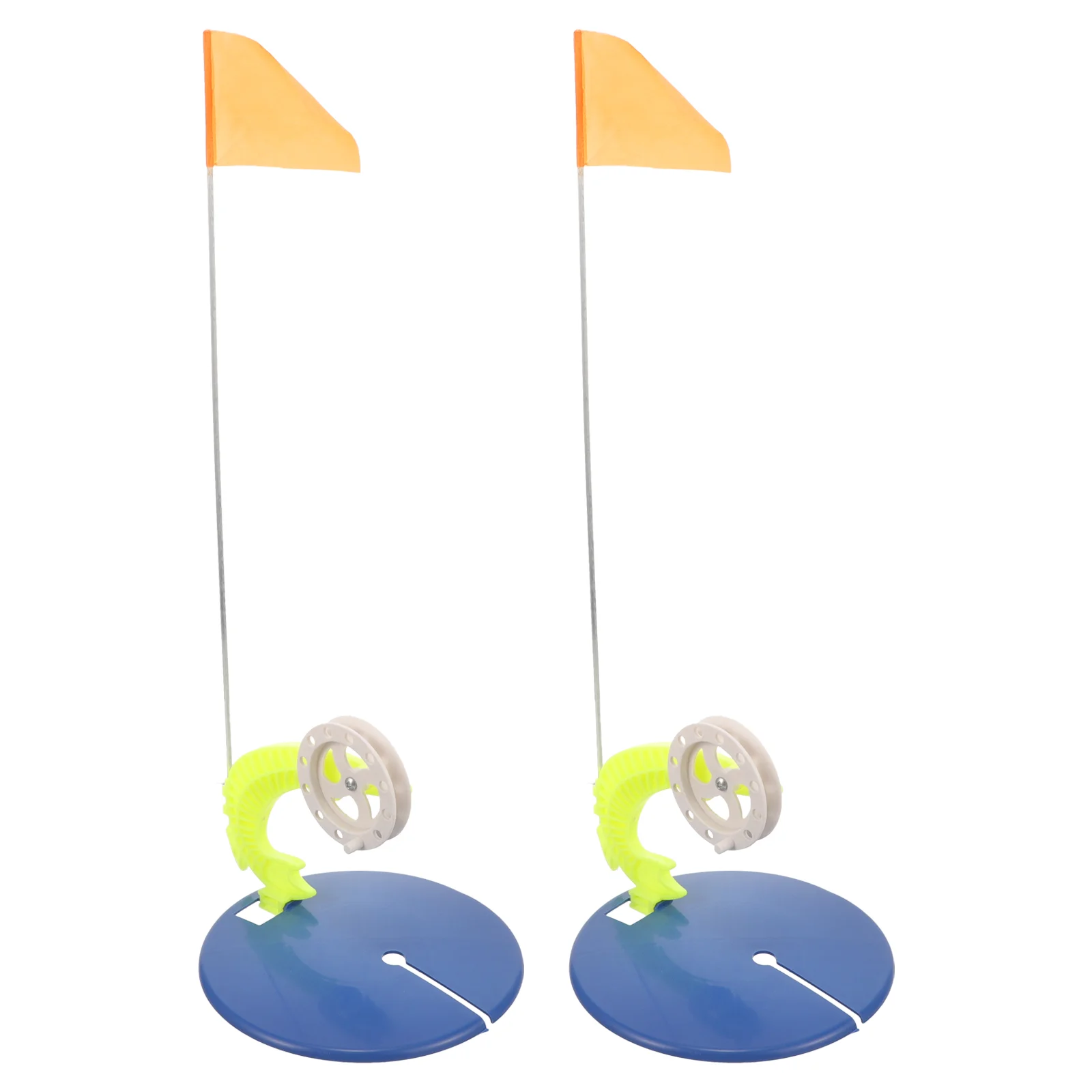 

2 шт. наконечник для подледной рыбалки, портативный наконечник для рыбалки, профессиональный рыболовный флаг, оборудование для подледной рыбалки