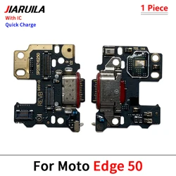 Enhanced USB Charging Port Dock Flex Cable with Microphone (Edge 50)