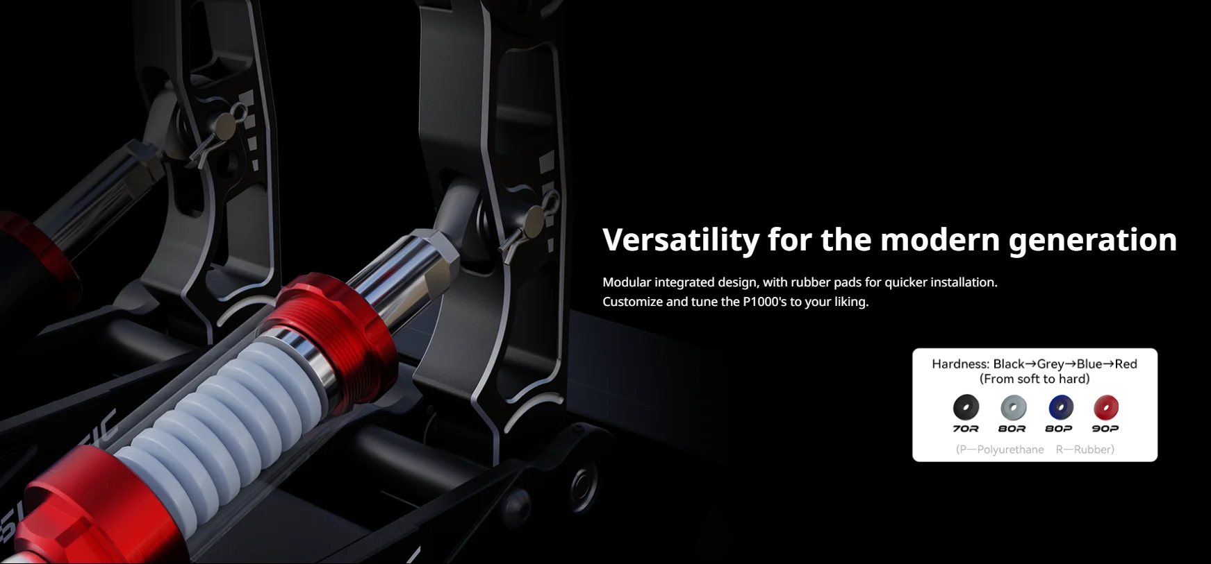 P1000 P1000i Modular Pedals Haptic Pedal Reactor Hydraulic System SIM RAY Lighti