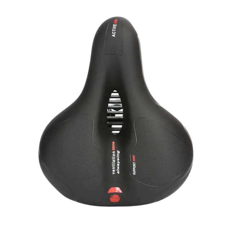 Bicycle Saddle Reflective Shock Absorbing Hollow Breathable Rainproof Cycling Road Mountain Cycling Accessory