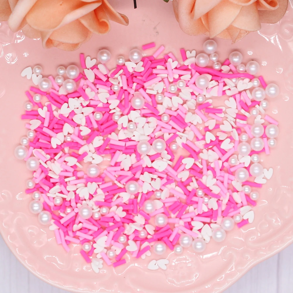 KSCRAFT Pink Hearts Sequins Mixes for DIY Shaker Card Making Craft Color Collection