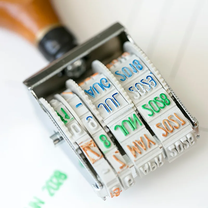 

Винтажный Деревянный Штамп для даты, роликовые штампы для даты месяца, сделай сам, дневник, блокнот, декоративные товары для хобби и рукоделия