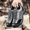Golden Sapling 2025 Men's Casual Shoes Spring Summer Outdoor Hiking Sneakers Retro Splicing Leather Mesh Climbing Footwear Male 3