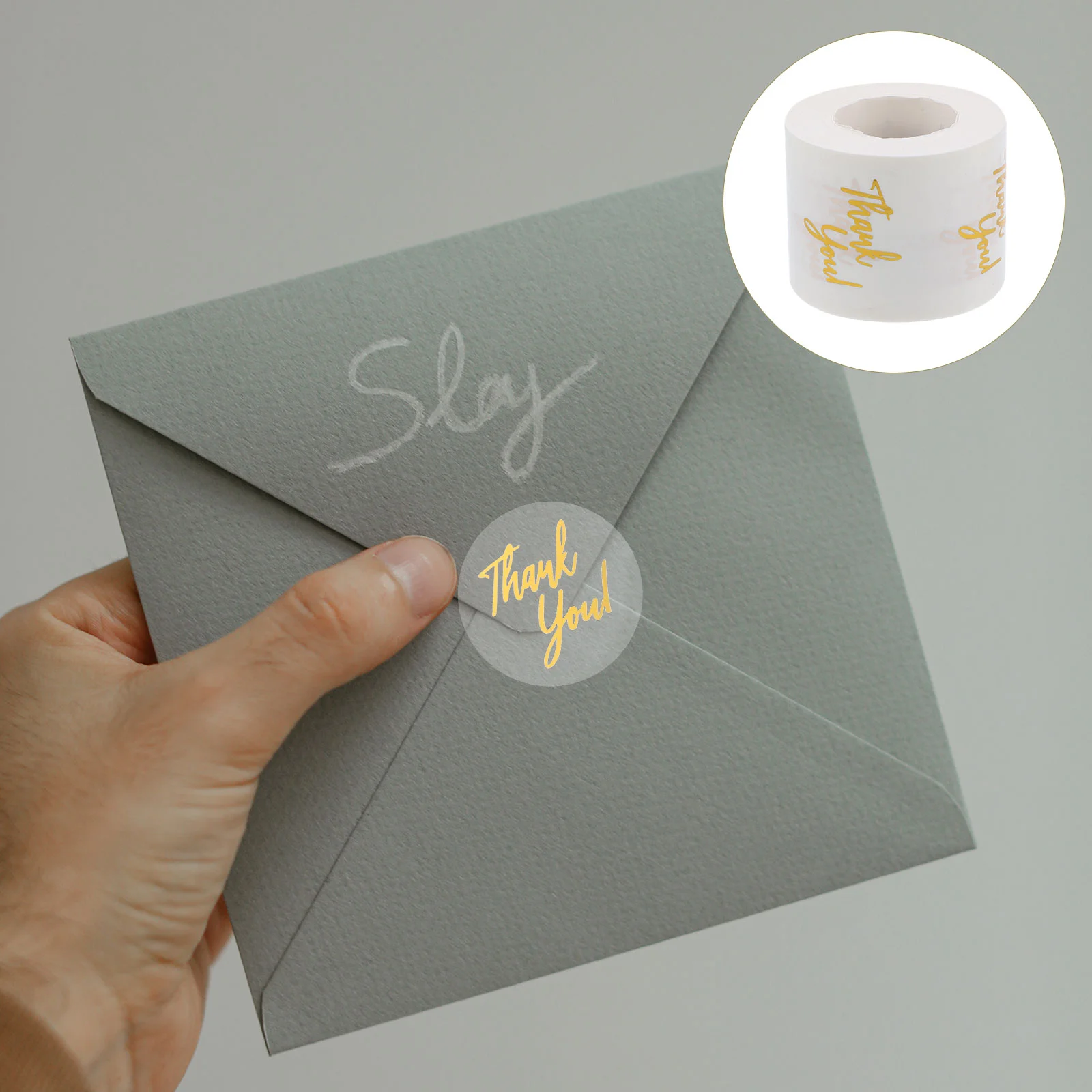 

Circle Stickers Thank You for Supporting My Small Business Sealing Cartoon Labels Gift