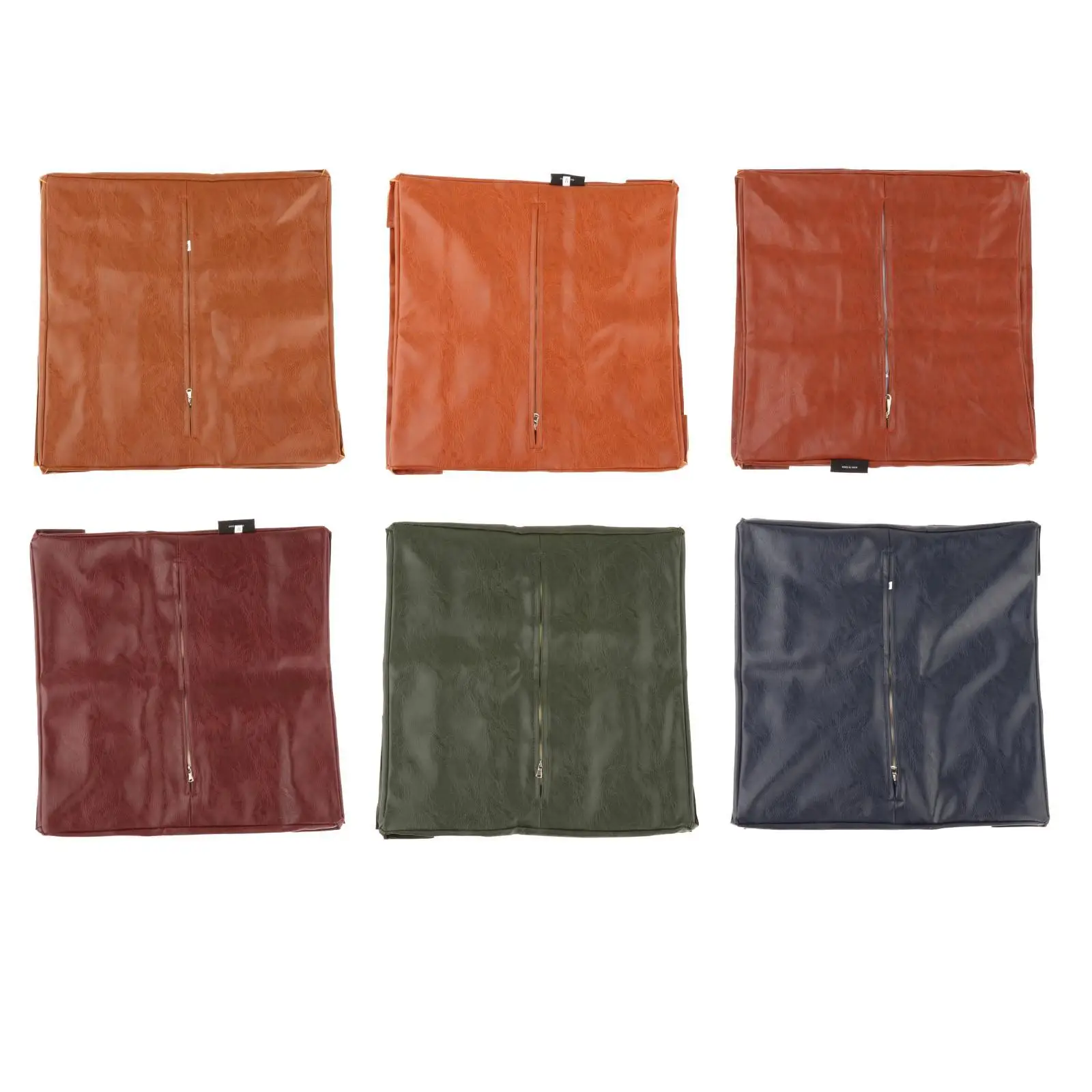 

Foot Stool Morocco Ottoman Cover Pouf Cushion Case Seat Cushion Cover PU Leather Fashionable Comfortable Handcrafted 40cmx40cm