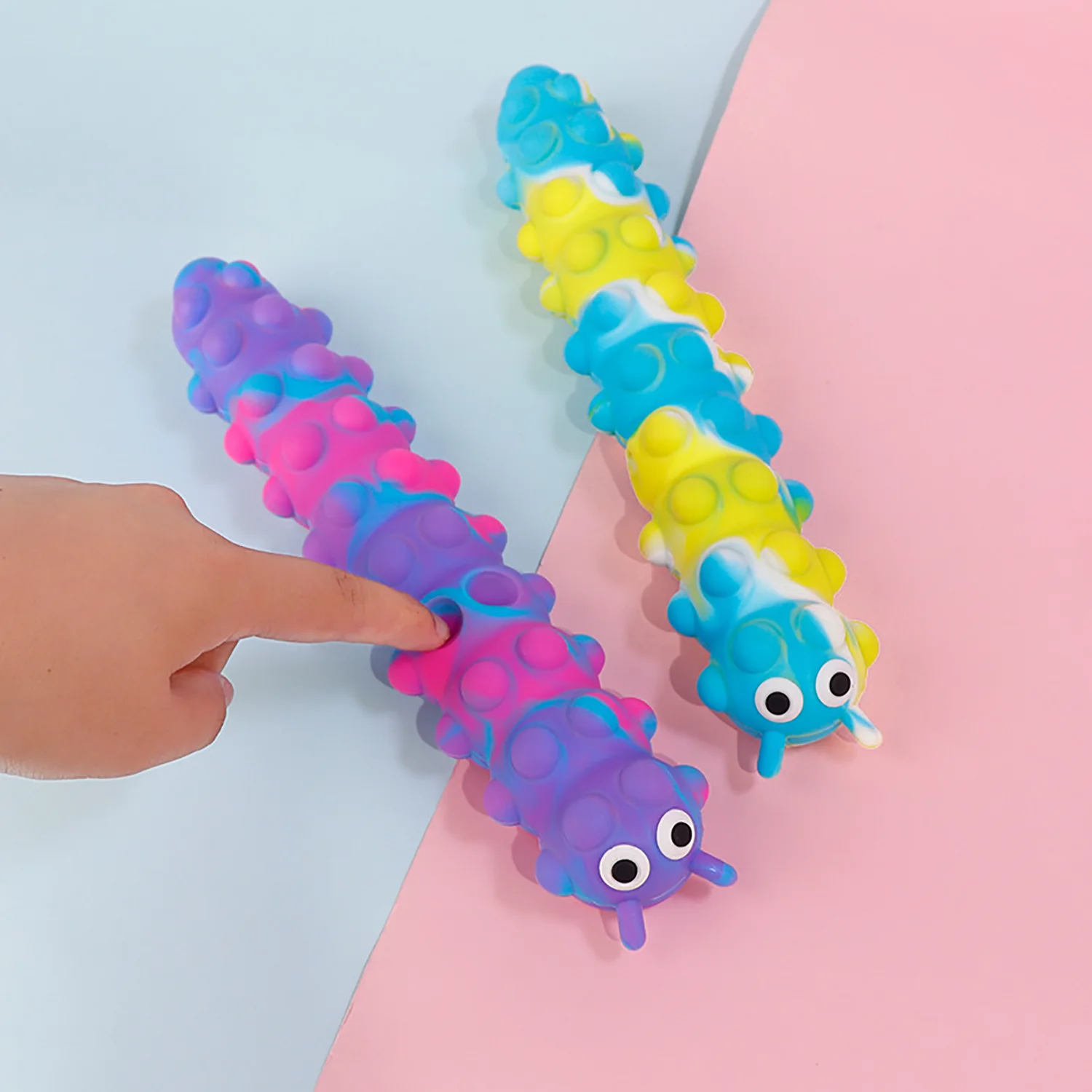Caterpillar, Magic Sucker Toy, Puzzle Decompression Silicone Magic Sucker Toy, Soothing Stress Emotions 5