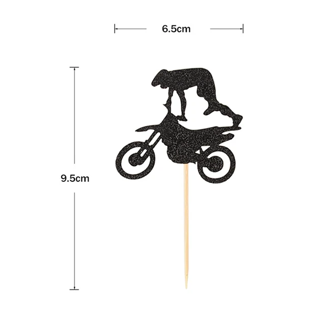 Dirt Bike Cupcake Toppers