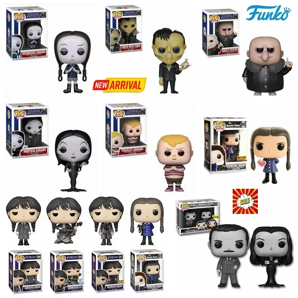 thumbnail image 1 of Figuras de vinilo Funko Pop WEDNESDAY ADDAMS 803 PUGSLEY 804 UNCEL FESTER 806 MORTCIA 801 1310 1309 811 1311 LURCH 805 816 815, 1 of 5