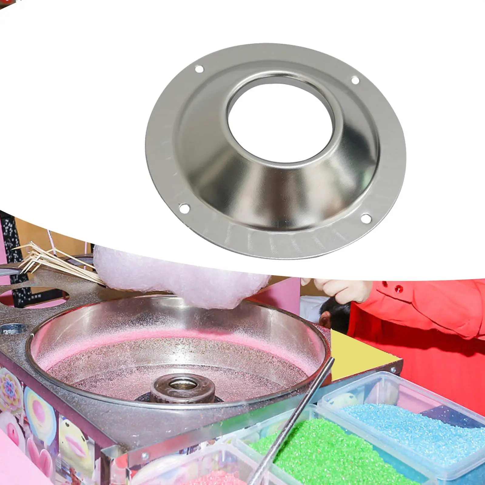 Cover for Heating head Heating tip Sugar outlet Electric Commercial Candy Floss Cotton Machine Cotton Sugars Candy machine cotton candy machine cover candy floss maker parts