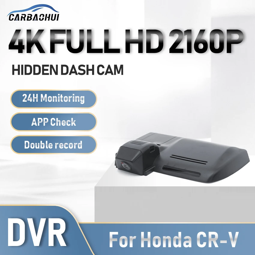 

4K 2160P Car DVR Dash Cam Camera HD Night Vision Wifi 24H Parking record Driving Video Recorder For Honda CRV CR-V 2015-2022