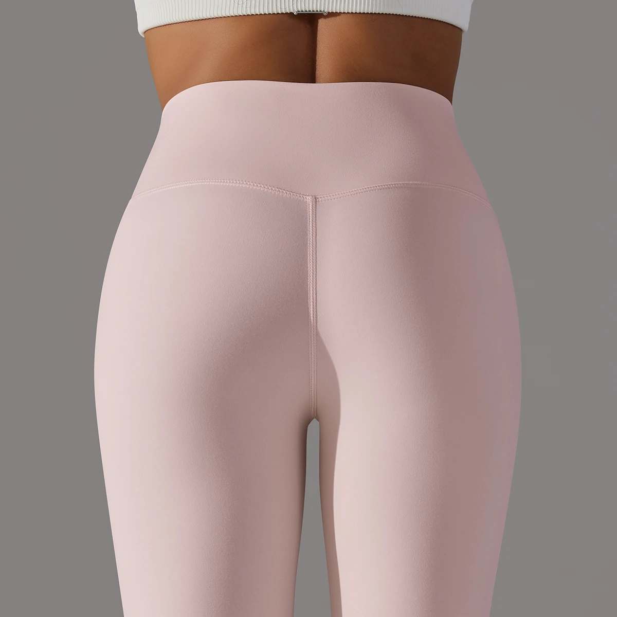 Leggings de sentimento nu de cintura alta para mulheres, calça casual, leggings de ioga apertadas, ginástica, corrida, energia