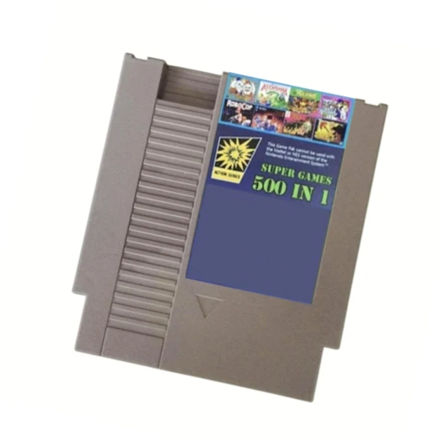 NES 콘솔 72핀 비디오 게임 카드용 NES 500 in 1 게임 카트리지 레트로 콘솔