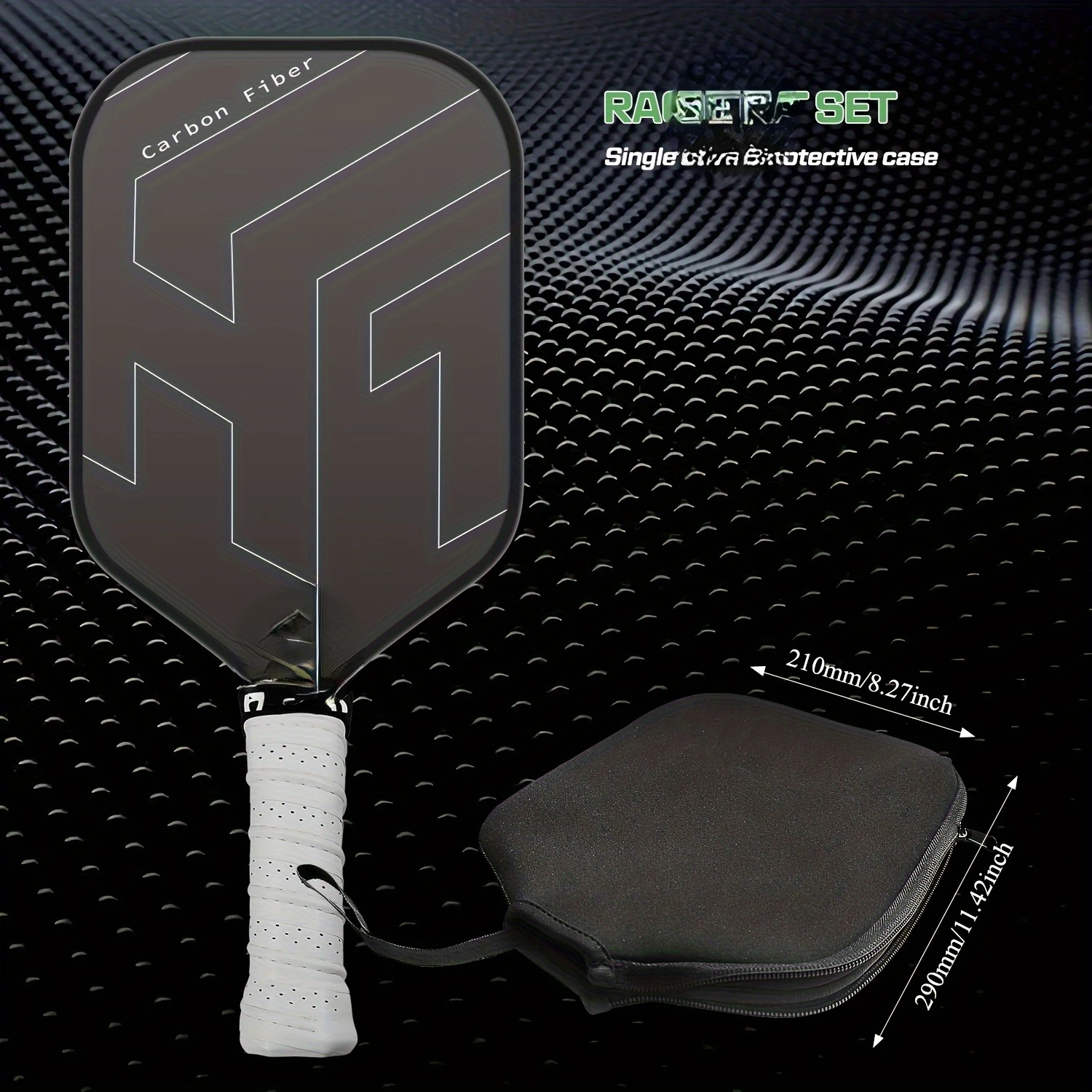 

Pickleball racket, 16mm T700 original carbon fiber Pickleball racket, with excellent gravel and rotation ability, power and cont