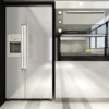 PVC Metal Brushed Gold Silver Removable Wallpaper Decor Film Vinyl Waterproof Oil-proof House Appliance Kitchen Elevator Sticker 4