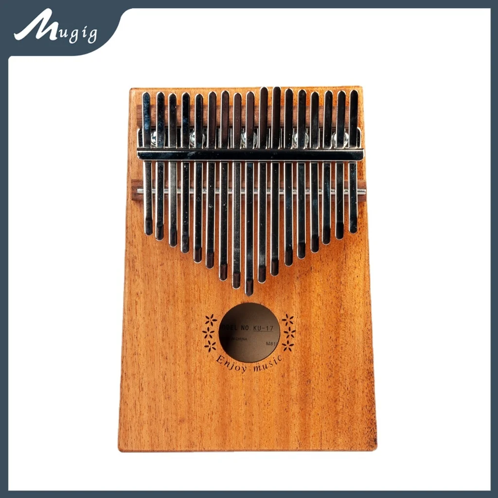 

Mugig 17 Keys Kalimba Thumb Piano Solid Finger Sapele Wood Kalimba Musical Instrument Student Thumb Kalimba Gift Present For Kid