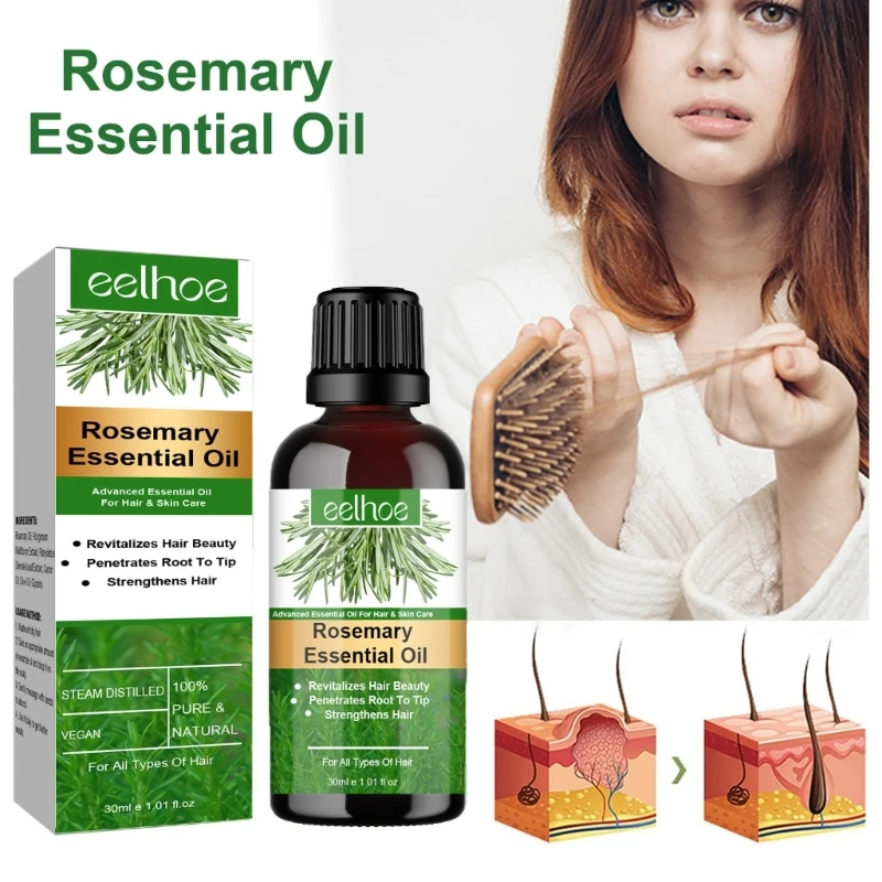 

Rosemary Hair Nourishing Oil Promotes Growth Reduces Hair Loss Lightweight and Non Greasy Hair Care Drop Shipping