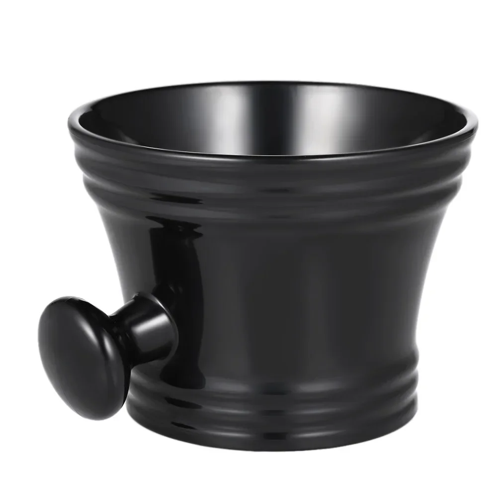 Barber Cleaning Soup Cup for Razor Man's Plastic Shaving Bowl with Handle Soap Mug Bowl Professional for Home Salon Barber Tools shaving bowl